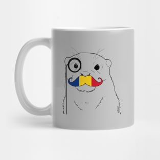 Mustache Flag Romania Mug